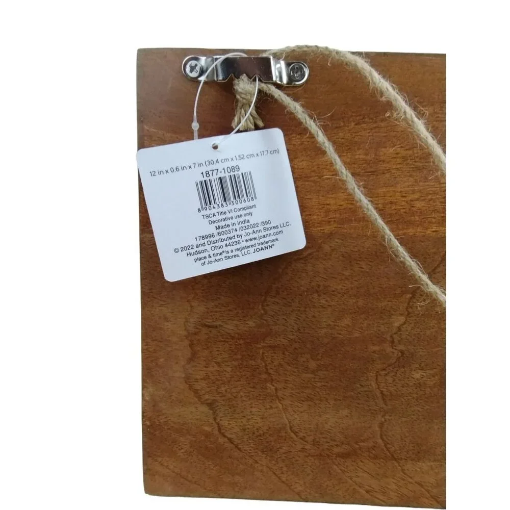 Place and Time Simple Things Stay Awhile with Maple Leaf Wooden Sign 12 x 7 Inch